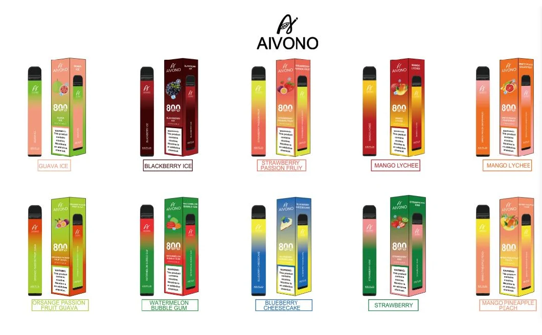 Aivono Disposable Vape Pen Aim Plus 800puffs 32 Flavors Vs Puff Plus XXL 0%/2%/5% Salt Nicotine Ecig Wholesale OEM