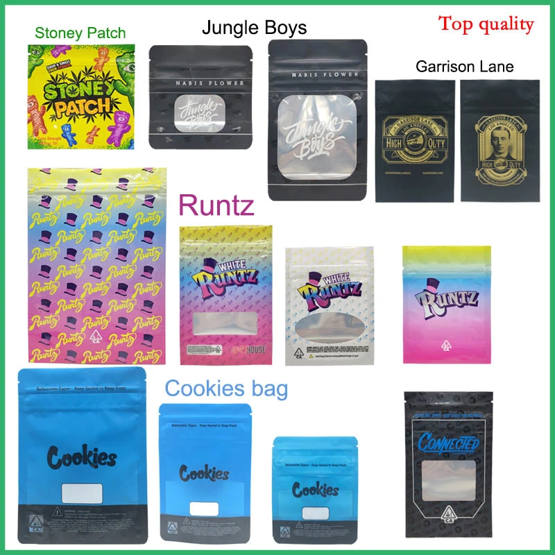 OEM E-Cigarette Packaging Mylar Bags for C Annabis Gummie Disposable Vape Cartridge Batteries Proof Ziplock Packaging Mylar Pouch Custom Printed Plastic Bag