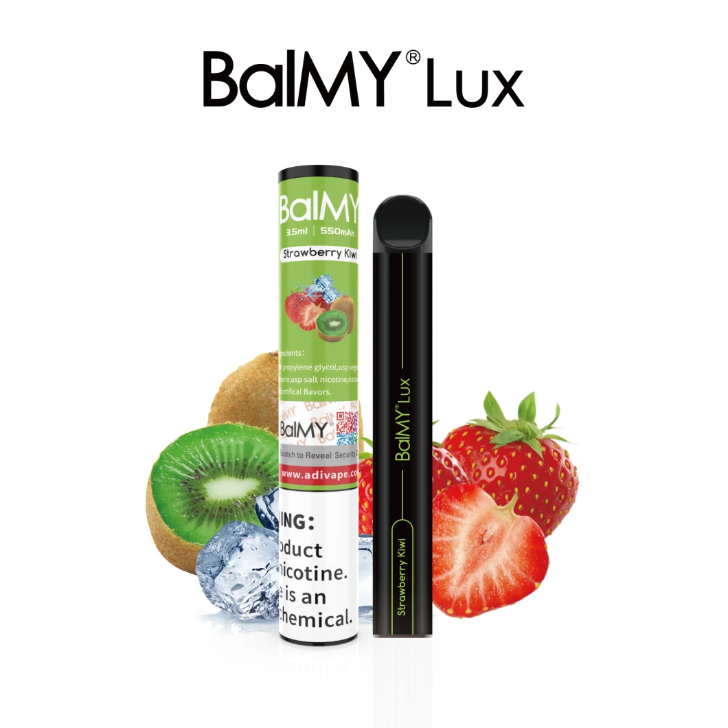 2022 Hot Selling Top Sale High Quality 800puffs Portable Vape E Cigarette Balmy Lux Disposbale E Cig